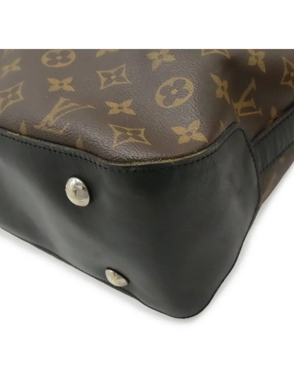 Louis Vuitton Monogram Macassar Davis Tote Large Shoulder Bag Brown